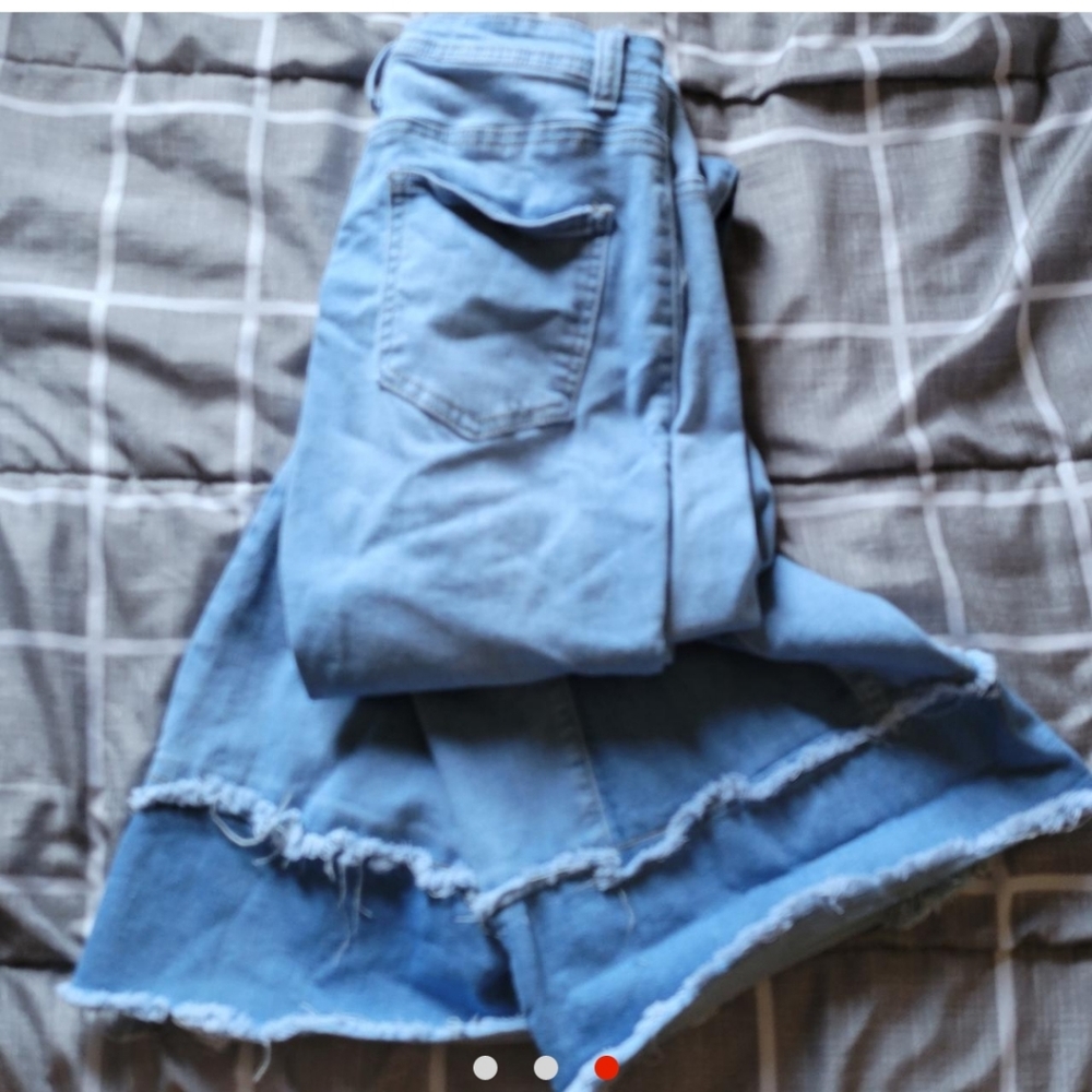 High Waisted Double Layer Jeans - image 3